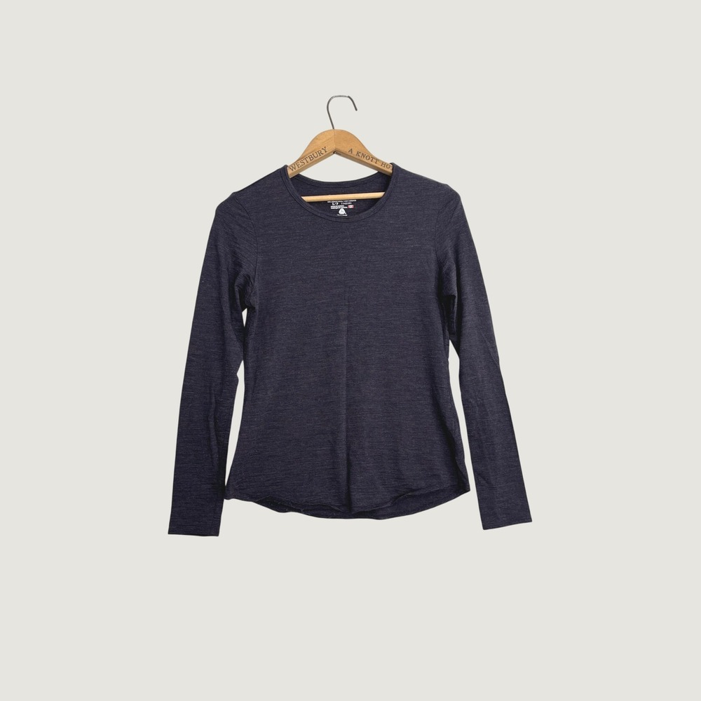 Cloudveil Womens Small 100% Merino Wool Long Sleeve Base Layer Shirt Purple